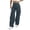 Navy, variant on QHFBli Womens Parachute Pants Wide Leg Cargo Pants Street Trousers with Pockets