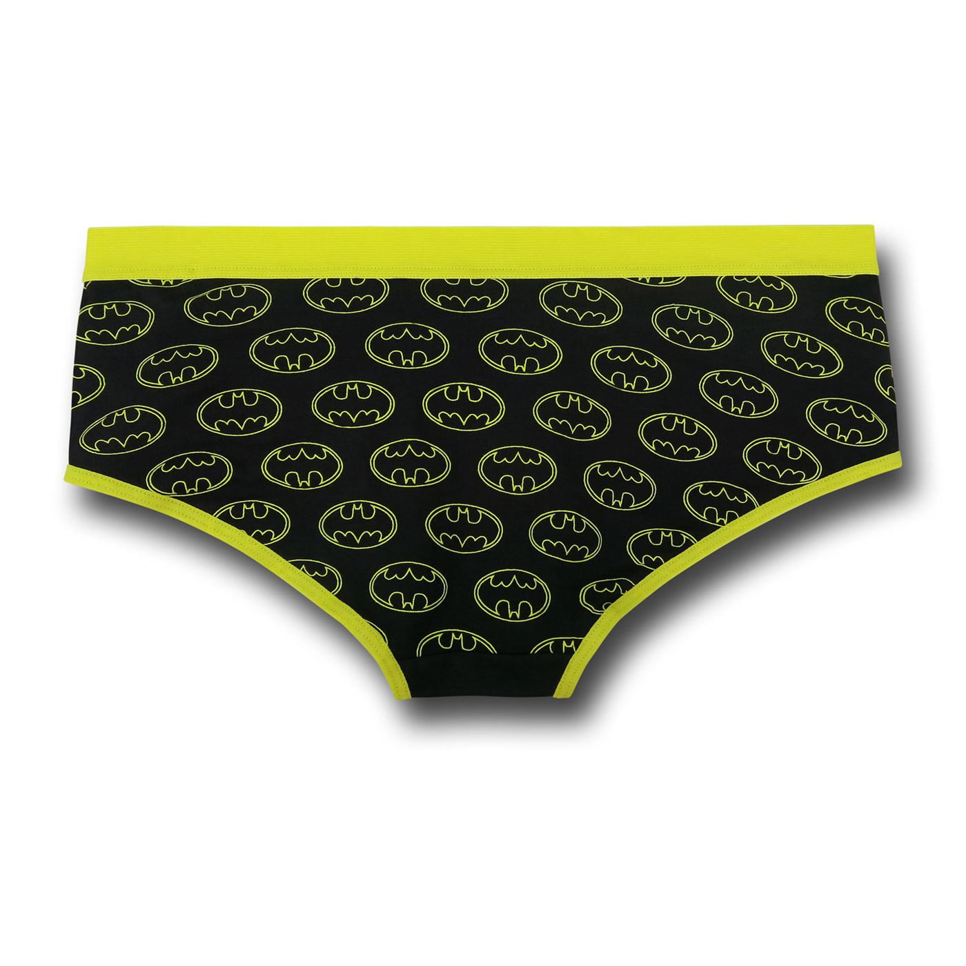Black With Yellow Pan/bf/004 Cotton Hipster Panties For Ladies