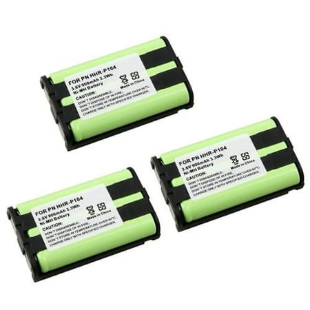 Insten 3x Panasonic HHR-P104 P104 Type 29 Replacement Ni-Mh Battery For Cordless Phone KX-TG2368CN TG2378CN TG2399CN