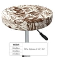 thumbnail image 4 of Daiia Western Desert Cowboys2 Stool Covers Round,Round Bar Stool Covers Waterproof Bar Chair Covers Washable Stool Cushion Slipcover for 12-14 Inch Chair-14 inch, 4 of 7