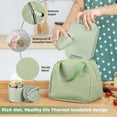 thumbnail image 3 of Bento Lunch Box Set with 10.5oz Soup Thermo for Adults Kids, Leak-proof Food Jar Lunch Container with 4 Compartment, Stainless Steel Coffee Tumbler with Lunch Bag for School Travel Office Green, 3 of 8
