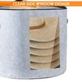 thumbnail image 6 of Luxtrada Round Shape Hat Storage Box Hat Box for Toys Hat Clothes (16.5*18.9in Gray), 6 of 9