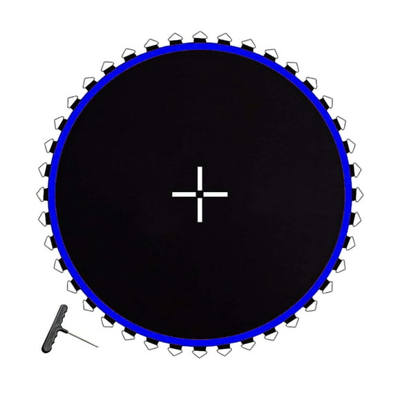 6FT Trampoline Mat Replacement - Heavy-Duty PP Jumping Surface with 36 V-Ring Attachments, Fits Skywalker & Upper Bounce Round Trampolines