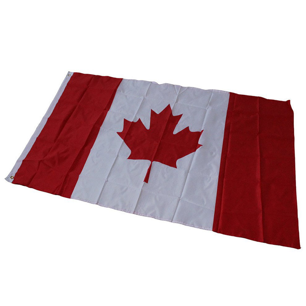 3x5 FT 90*150cm Canadian Flag Canada Maple Leaf Banner Polyester Outdoor 