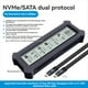 thumbnail image 4 of Carcasa para SSD M.2 NVMe con Pantalla, USB 3.2 Gen 2, 20 Gbps, NVMe, PCI-e, NGFF, Caja para Discos Duros A, 4 of 10