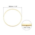 thumbnail image 2 of Unique Bargains 50 Pack 30mm Brass Hollow Circle Bezel Round Linking Rings(Light Gold), 2 of 4