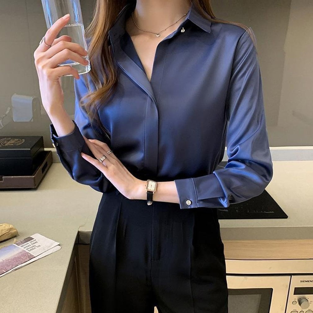 women's satin blouses