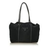 Pre-Owned Prada Tessuto Tote Bag Nylon Fabric Black