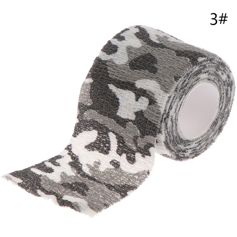 1Pc Outdoor Camo Gun Hunting Camping Camouflage Stealth Duct Tape Wrap 10cm*R.ju 