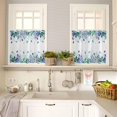 thumbnail image 4 of Red Leaf Kitchen Curtains, Fall Plant Country Vintage Watercolor White 3-Piece Kitchen Curtain Valance and Tiers Set 36 Inch Length, Rod Pocket Half Window Curtains for Cafe Living Room Bathroom, 4 of 6