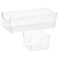 thumbnail image 3 of 2pcs Desktop Drawer Organizing Boxes Drawer Storage Boxes Sundries Organizing Box, 3 of 8