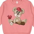 thumbnail image 3 of Inktastic Baseball Teddy Bear Toddler Sweatshirt, 3 of 4