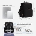 thumbnail image 6 of Diaper Bag Backpack for Mom/Dad with Changing Pad, Multi-Function Neoprene Large Newborn Baby Maternity Bags Travel Tote with Insulated Pockets Black, 6 of 10