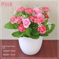 thumbnail image 4 of Flor artificial de tela de seda Bonsai Decoración de escritorio Flor falsa Planta en maceta falsa Decoración de interiores Flor decorativa, 4 of 5