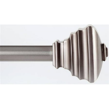 66 - 120 in. Curtain Rod Pewter - Satin Nickel