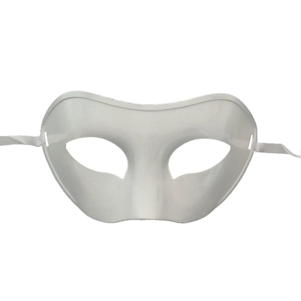 Qarigey Mascarilla antigua de media cara para carnaval Ropa, zapatos y accesorios Miscelánea blanco Qarigey AP010208-02B