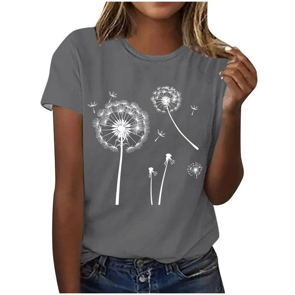 Women Summer Tops Sexy Tshirts Shirts Graphic Funny Plus Size Short Sleeve Tunic Tops for Women 2025
