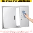 thumbnail image 2 of Qinaqin Robusto Stainless Steel cm de Profundidadouble Puerta Gabinete 36\, 2 of 6