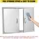 thumbnail image 4 of Premium stainless steel double door gabinete 42\, 4 of 6