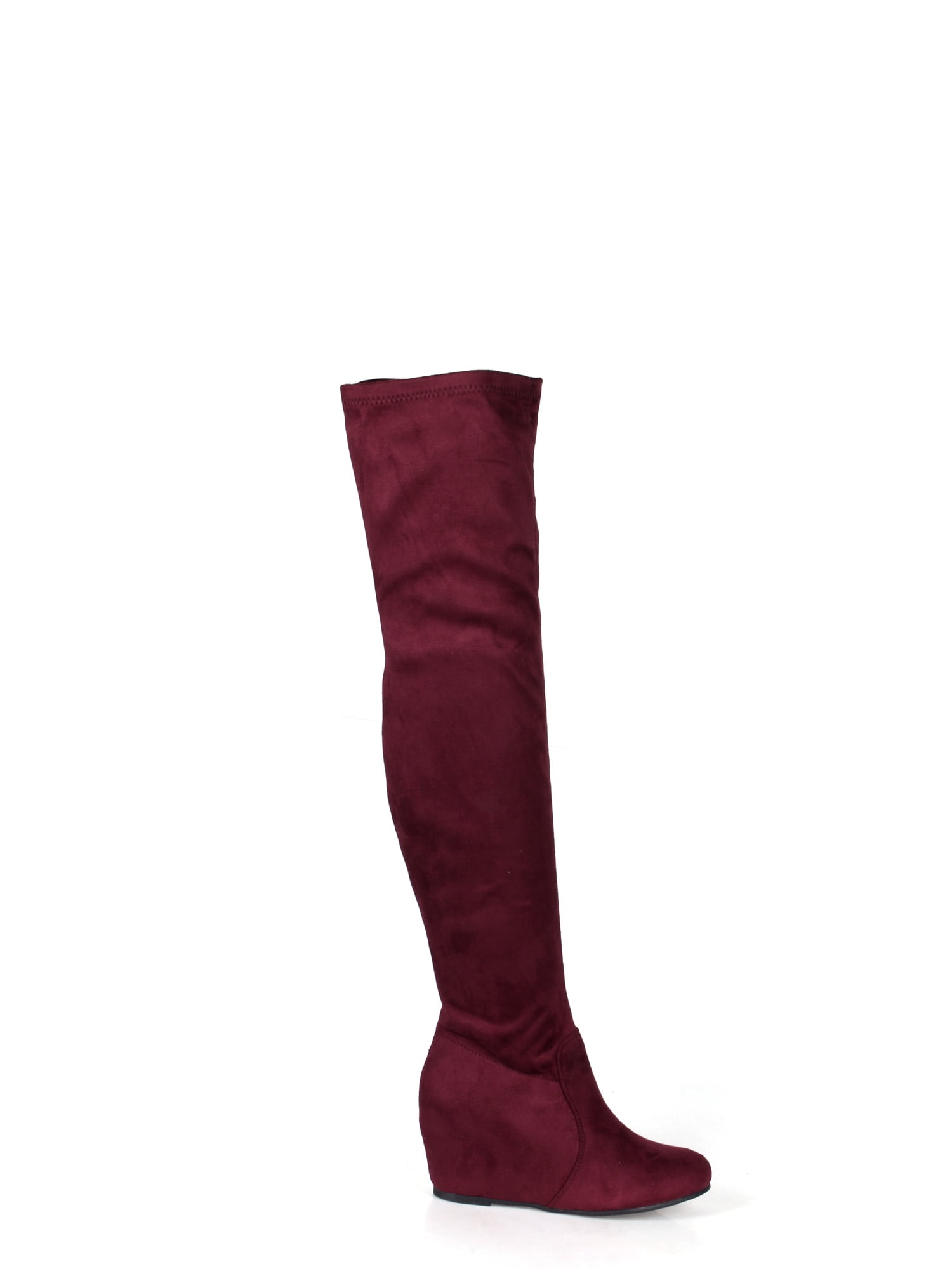 knee high hidden wedge boots