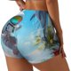 thumbnail image 1 of Balery Astronaut Tropical Dolphin Pantalones cortos de entrenamiento estampados para mujer, sin costuras, ajustados, para gimnasio, yoga, correr, deportes, ejercicio activo, fitness.-XX-Large, 1 of 8
