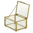 thumbnail image 3 of Caja de joyería transparente de cristal geométrico clásico caja de terrario caja de plantas s 10 10 x 7 x 6 cm Yuyangstore Soporte de terrario geométrico, 3 of 8