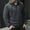 A_Dark Gray, variant on LMOIPLI Mens Quarter Zip Fall Winter Casual Hoodie Sweatshirt Solid Color Long Sleeve Drawstring Pullover Top Clothing Dark Gray L