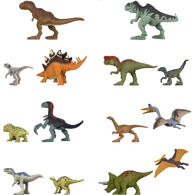 Jurassic World Dominion Dinos Dinosaur Minis Surprise Combo Box Set Bundle (Pack of 6)