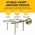 thumbnail image 4 of Easter Table Cloths for 5 Foot Rectangle Tables, Spring Bunny Botanical Eucalyptus Leaves Plants Patio Waterproof Elastic Fitted Tablecloths, Washable Rectangular Table Cover for Camping, 4 of 8