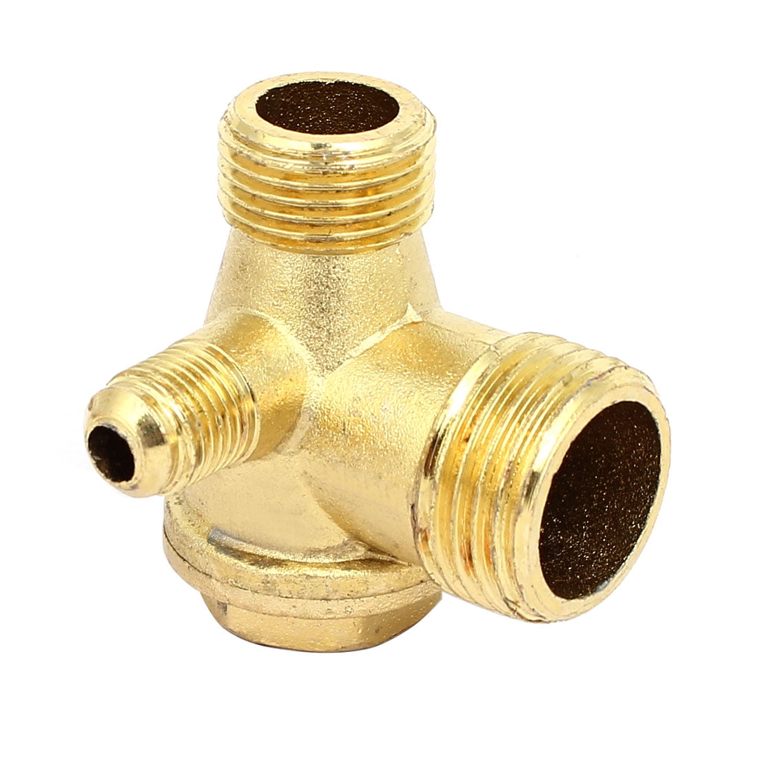 G1/2xG3/8xG1/8 Male Thread 3Way Vertical Air Compressor Fittings Check