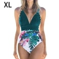 thumbnail image 5 of Greeniant Traje de baño sin mangas para mujer, traje de baño con relleno de poliéster a la moda para fiesta, traje de baño para mujer, azul + Type2 NO2, 5 of 5