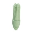 thumbnail image 2 of Cepillo de dientes para perros que se adapta a la mayoría de los dedos, herramienta de limpieza multiusos de 360 grados para cachorros, perros verde, 2 of 9