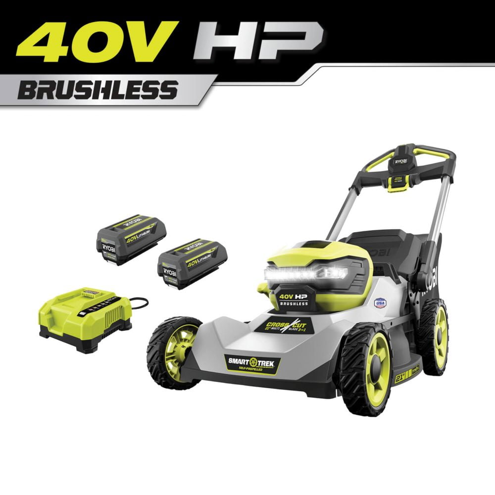 ryobi cordless self propelled lawn mower