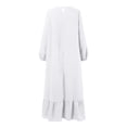thumbnail image 5 of Womens Abaya Long Sleeve Dress Prayer Clothes Casual Kaftan, 5 of 6
