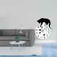 thumbnail image 2 of Figura de bailarina con reloj de pared. Adorno moderno y creativo para dormitorio, sala de estar, oficina o entrada., 2 of 8
