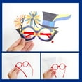 thumbnail image 3 of Inteprter Marco de anteojos de pluma DIY, gafas decorativas de carnaval, bola divertida, puesta en escena, máscara, decoración, gafas, Kits de decoración para fiestas marco rojo, 3 of 6