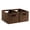 Dark Brown (Paper Rope), variant on Handwoven Rattan Storage Basket with Handles, Natural Wicker Decorative Basket for Kitchen Counter, Pantry Organization, Floral Arrangement, Gift Packaging & Home Decor