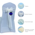 thumbnail image 7 of mds Pack of 200 Organza Chair Sash Bow Sashes for Wedding Decoration -Ivory, 7 of 7