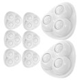 thumbnail image 4 of Mobutofu 8Pcs Small Wheels Rubber White Easy to Use for Home Use, 4 of 8