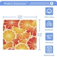 thumbnail image 5 of GZHJMY 12x12Inx4 Sets Reusable Soft Face Towel,Kitchen Hand Towel Bathroom Absorbent Towel,Gym Hotel Spa-Lemon Grapefruit, 5 of 7