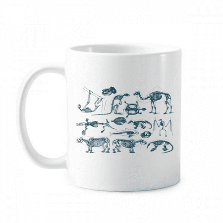 

Animal Bone Sketch Illustrations Mug Pottery Cerac Coffee Porcelain Cup Tableware