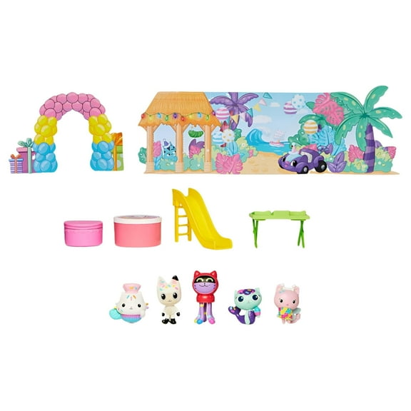 Gabby's Dollhouse Pandy Paws Birthday Figure Set