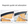 thumbnail image 4 of Universal M Agnetic Window Sunshade Curtain Type Car Window Sunshade Universal Fit Car Side Window Privacy Sunshade Sunshade Sunshade (gold/silver All Car Set), 4 of 6