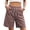 Pink, variant on ITSAME Womens Cotton Shorts Comfy Breathable Elastic Waist with Pockets Summer Loose Casual Shorts Gray Size M
