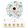 thumbnail image 6 of 13 Inch Round Placemats Set of 4, Teal Red Coastal Non Slip Heat Insulation PP Table Mats, Beach Nautical Sea Turtle Coral Starfish Washable Place Mats for Kitchen Dining Party Table Decor, 6 of 7