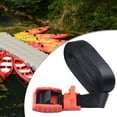 thumbnail image 4 of 1x Tie Down Roof Rack Straps Pair Silicone Buckle 4.5m/6m Heavy Duty Kayak, 4 of 9