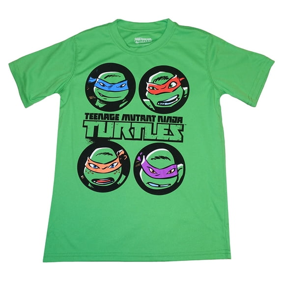 TMNT Boy's 4 Face Tee Shirt (X-Large (14/16))