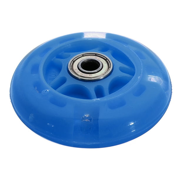 Sonducket Rueda de patinete para niños de PU, portátil, Universal, 80mm, reparación de patines en línea, ruedas coloridas, accesorios de Patinetes eléctricos Azul
