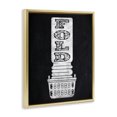 thumbnail image 2 of Stupell Industries Shabby Chic Laundry Fold Ornate Letters Gold Floating Frame Canvas Art, 25 x 31, by Marcus Prime, 2 of 8