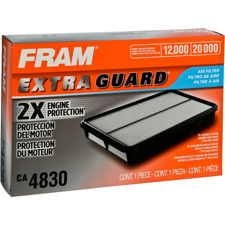 FRAM Extra Guard Air Filter, CA4830 for Select Toyota Vehicles